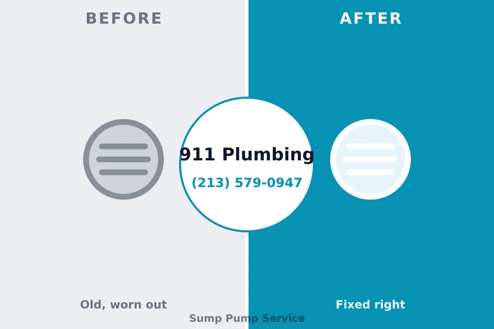 Before and after: plumbing company Hudson Oaks, TX